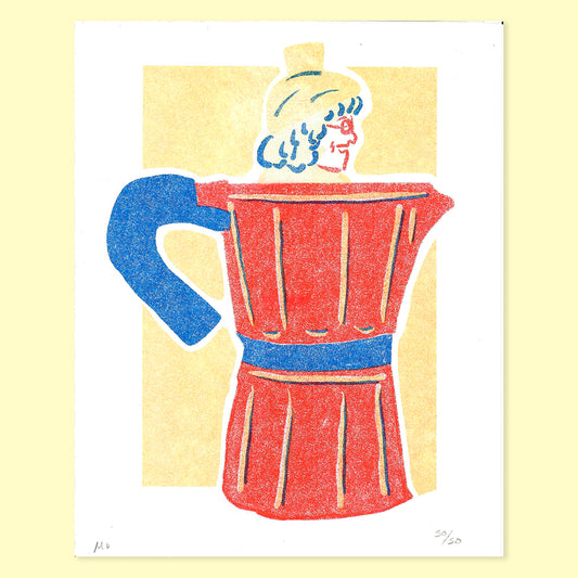 Abuela Cafetera - Limited Edition Risograph