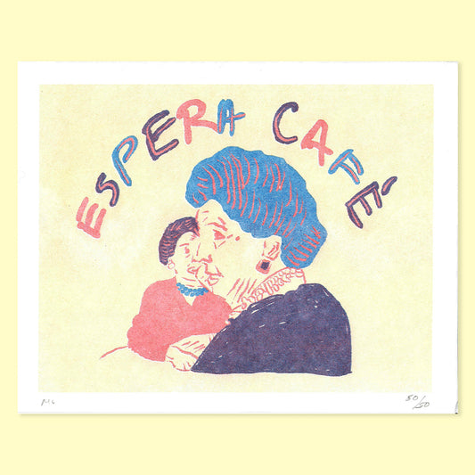 Espera Café - Limited Edition Risograph