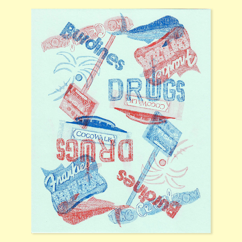 Miami Pattern - Limited Edition Risograph