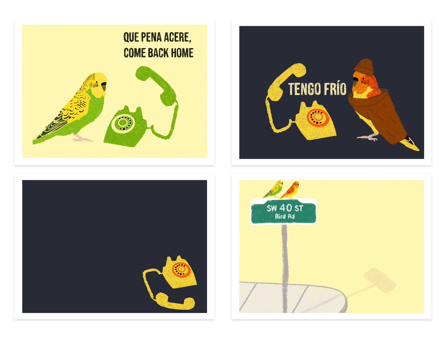 Mini Print Pack - Bird Road