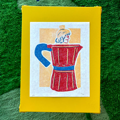 Abuela Cafetera - Limited Edition Risograph